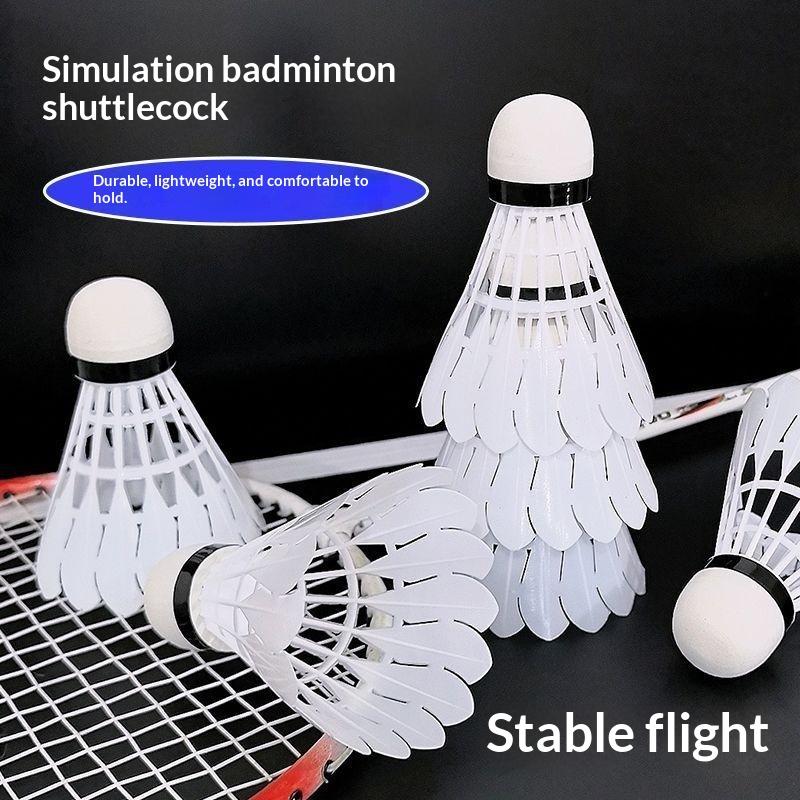 Badminton Shuttlecock - 3개/6개/12개 세트, 실외 스포츠 훈련용, 내구성이