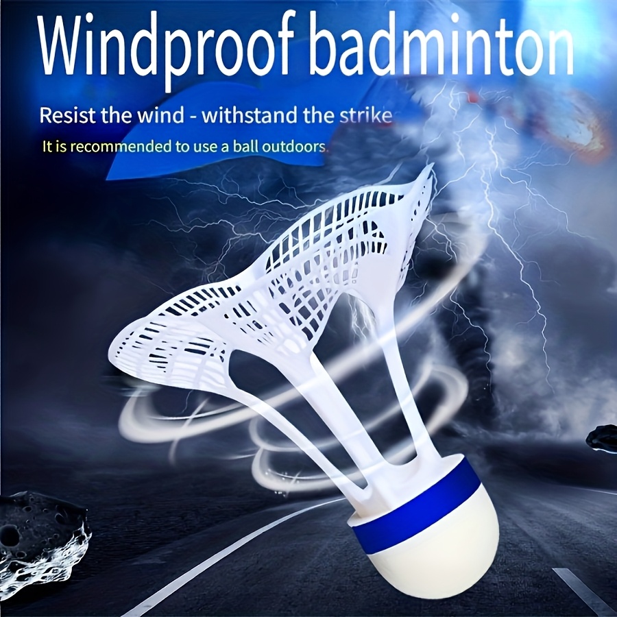 Badminton Materi - 8개입, 방풍 배드민턴 셔틀, 나일론 소재,