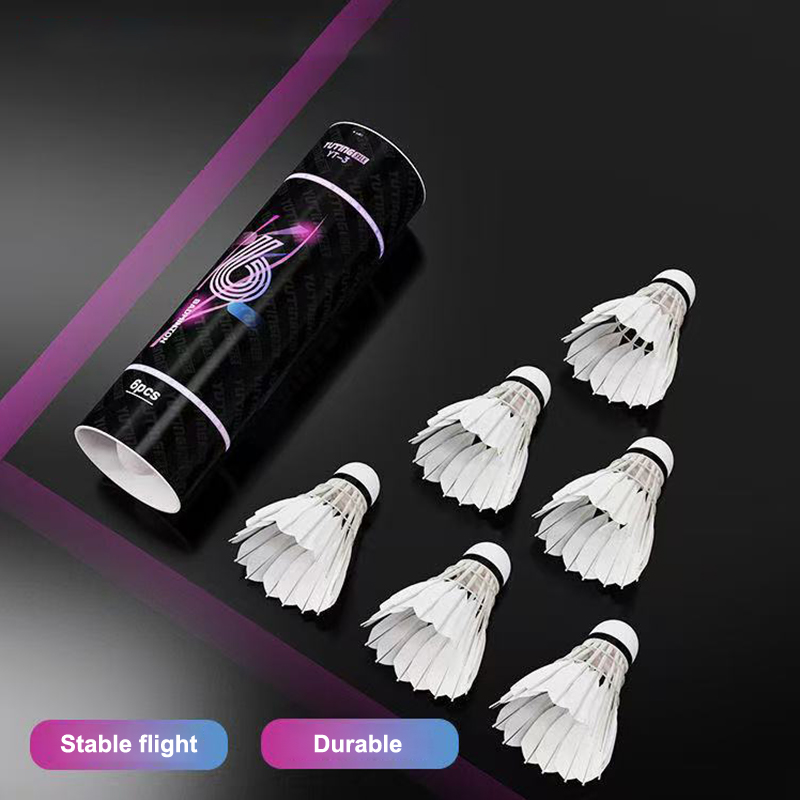 3/6Pcs 야외 훈련을 위한 흰색 거위 깃털 배드민턴 - Feather Shuttlecock 리뷰 및 가격