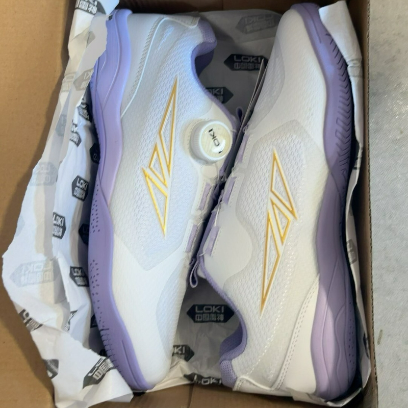 전문용 탁구화, 남녀 공용, 흰색과 보라색 조합, 편안 - Badminton Shoes Men 리뷰 및 가격