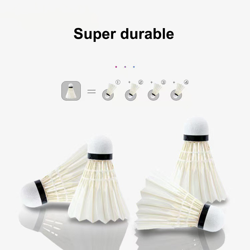3개/6개 세트 배드민턴 공, 흰색 거위 깃털 사용,  - Feather Shuttlecock 리뷰 및 가격