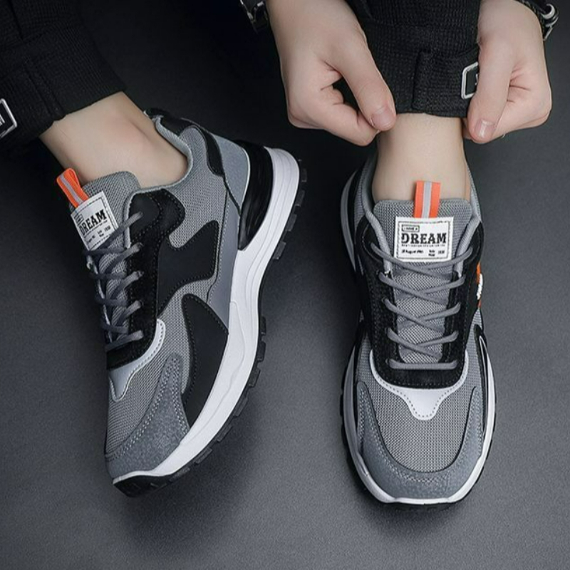 패션 남성 신발 메쉬 스니커즈 레이스 업 편안한 캐주얼 - Badminton Shoes 리뷰 및 가격