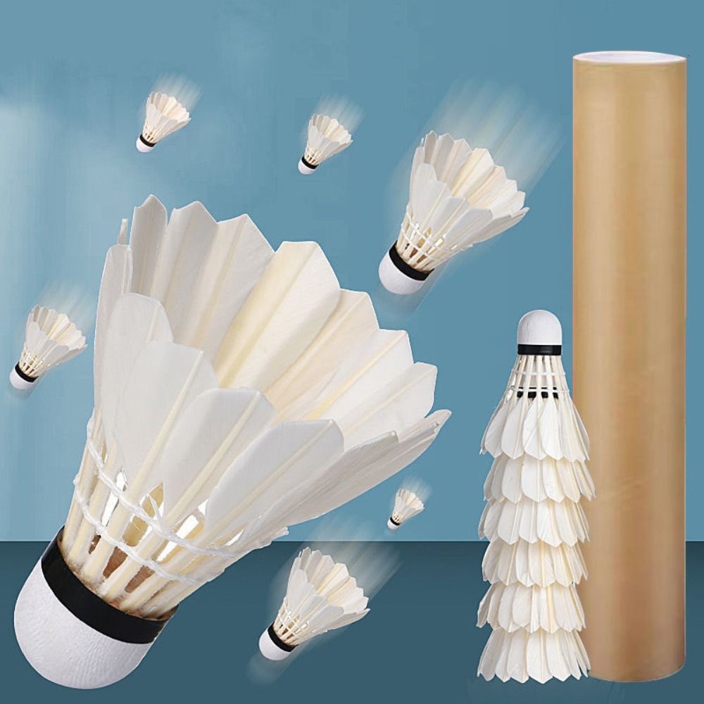 새로운 흰색 거위 깃털 배드민턴 셔틀콕 내구성 전문 배 - Feather Shuttlecock 리뷰 및 가격